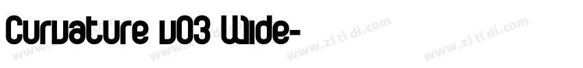 Curvature v03 Wide字体转换